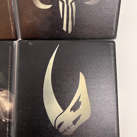 Mandelorian 4 piece coaster set with helmet coffee cup! - Picture 14 of 14